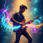Boy playing Guitar Wallpaper