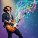 Boy playing Guitar Wallpaper