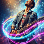 Boy playing Guitar Wallpaper